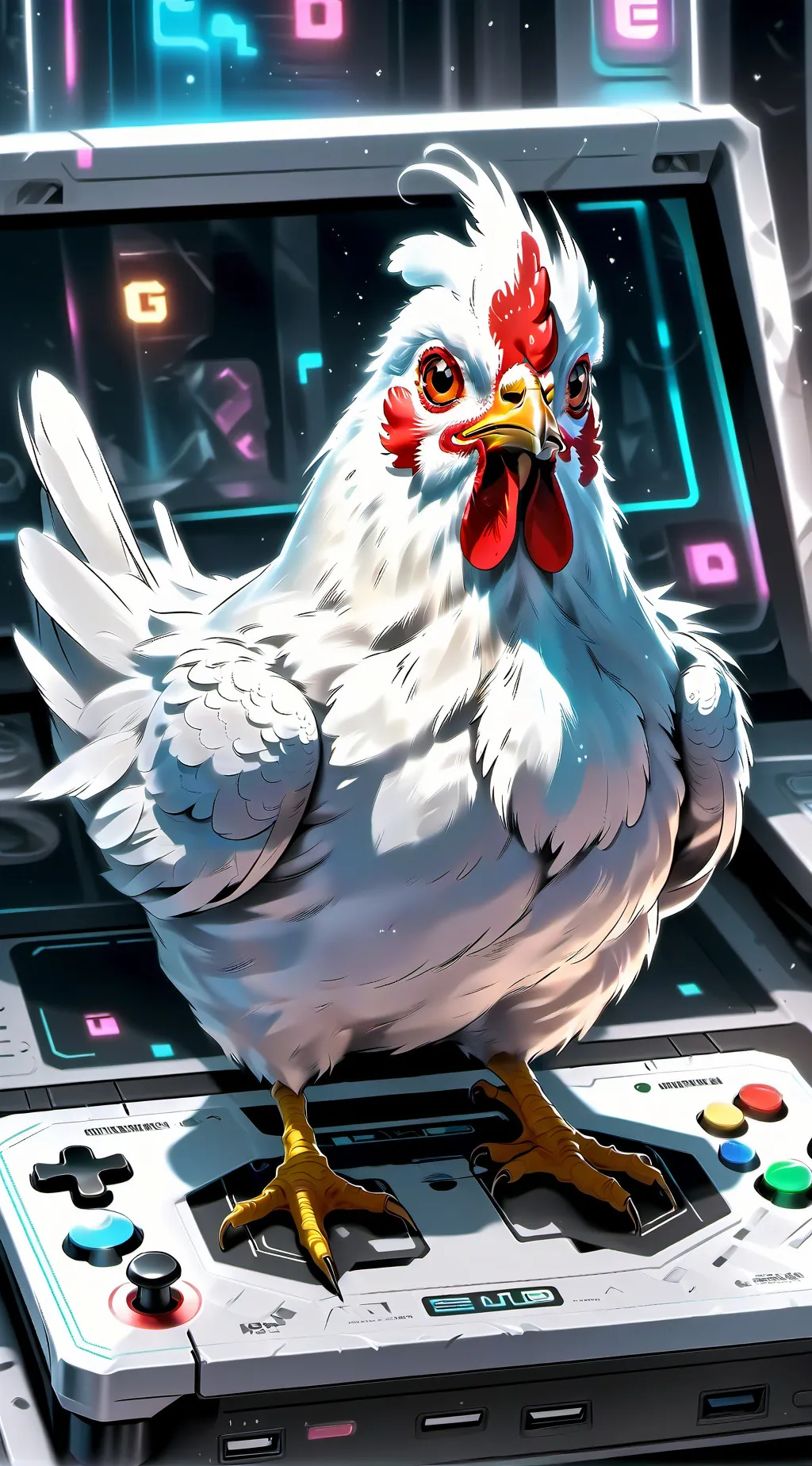 ai character: Cluckster background