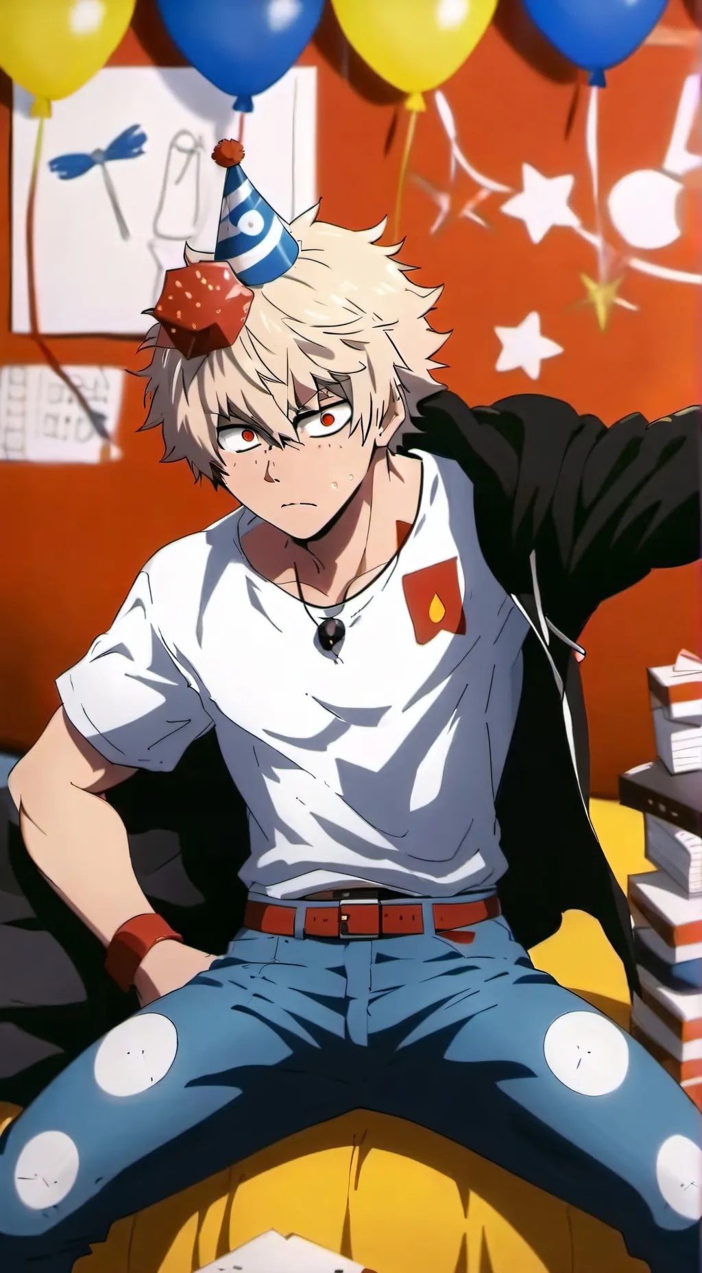 ai character: Bakugos birthday 🎂 background