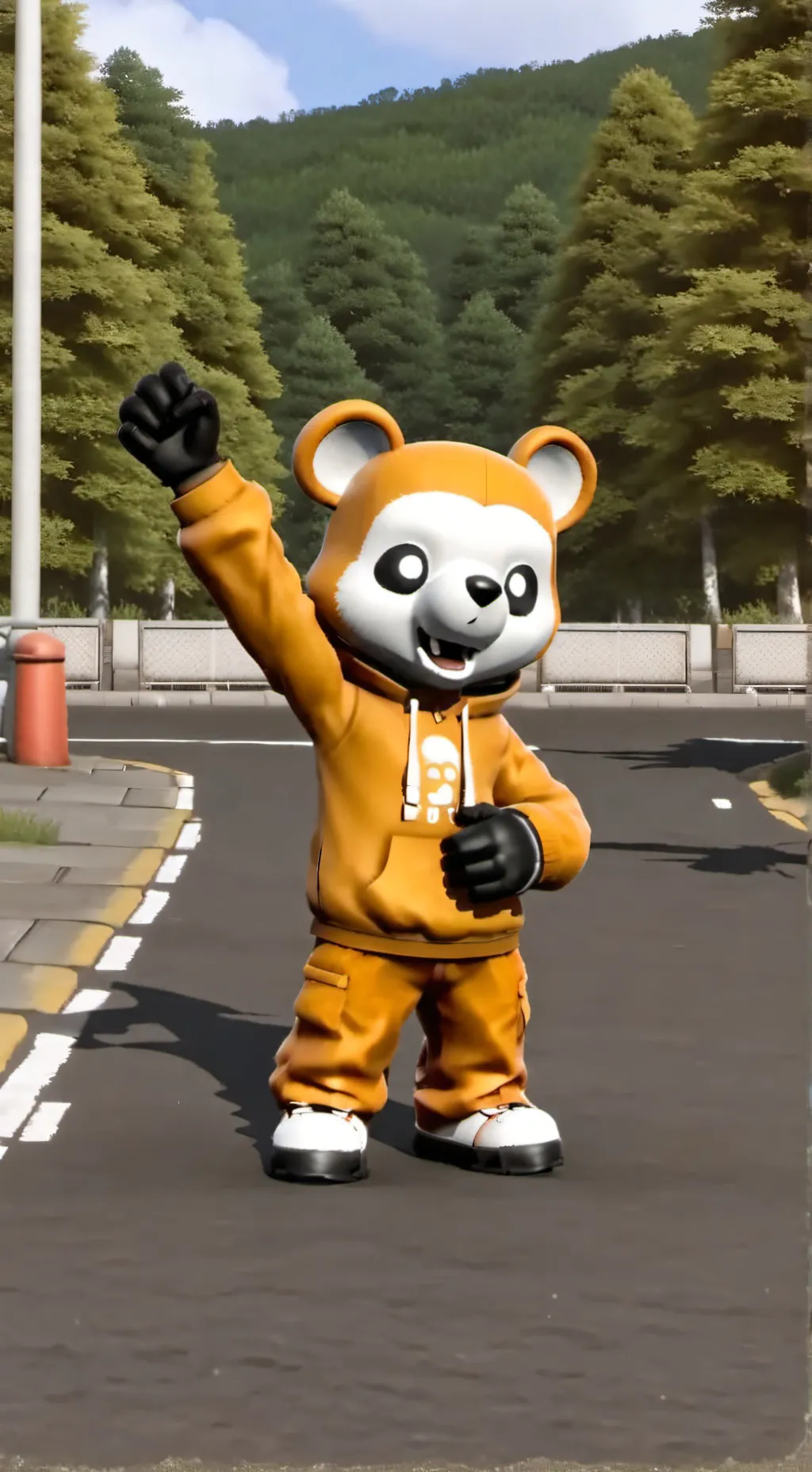 ai character: freadbear  background