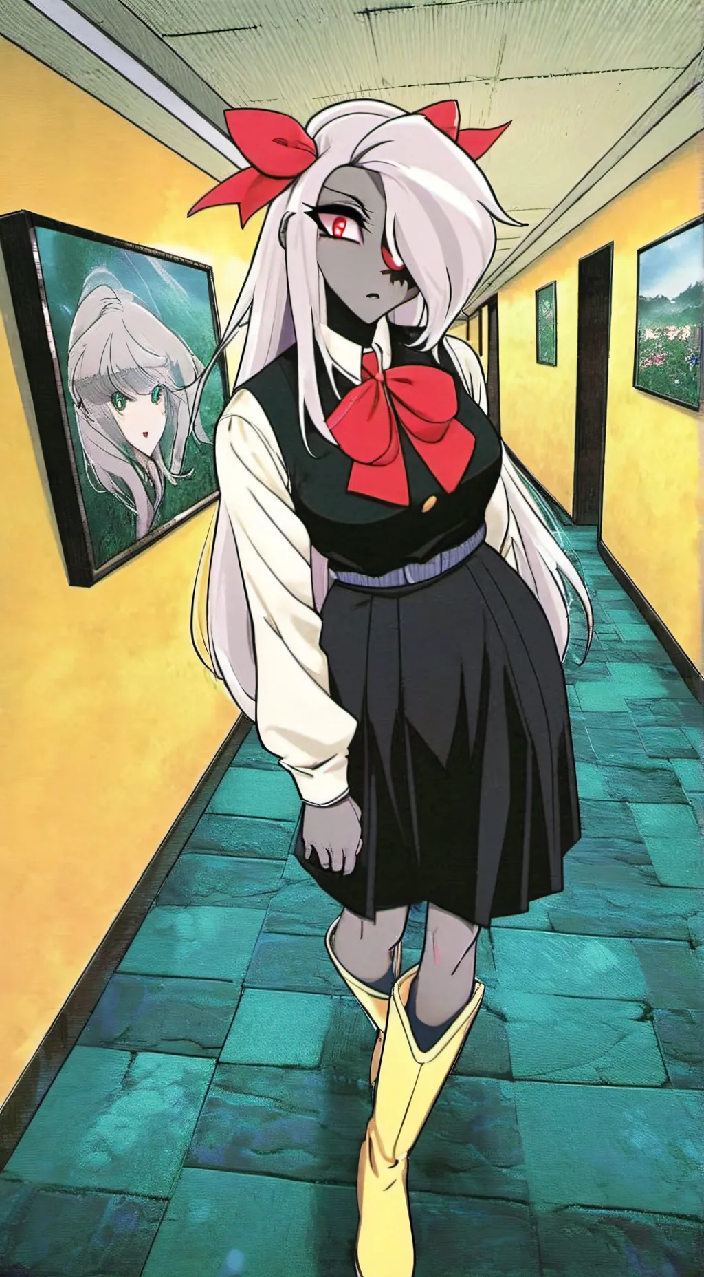 ai character: MHA X HH(4th) background