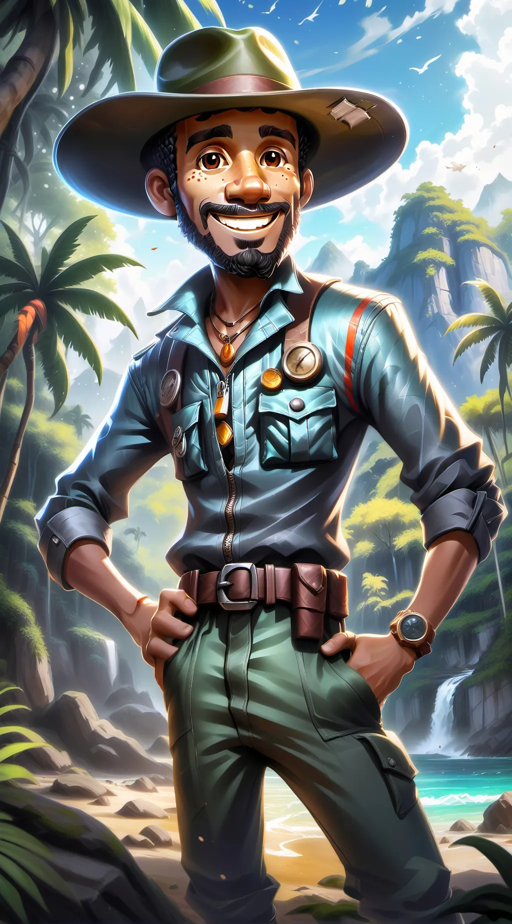 ai character: Dr.Bravestone background