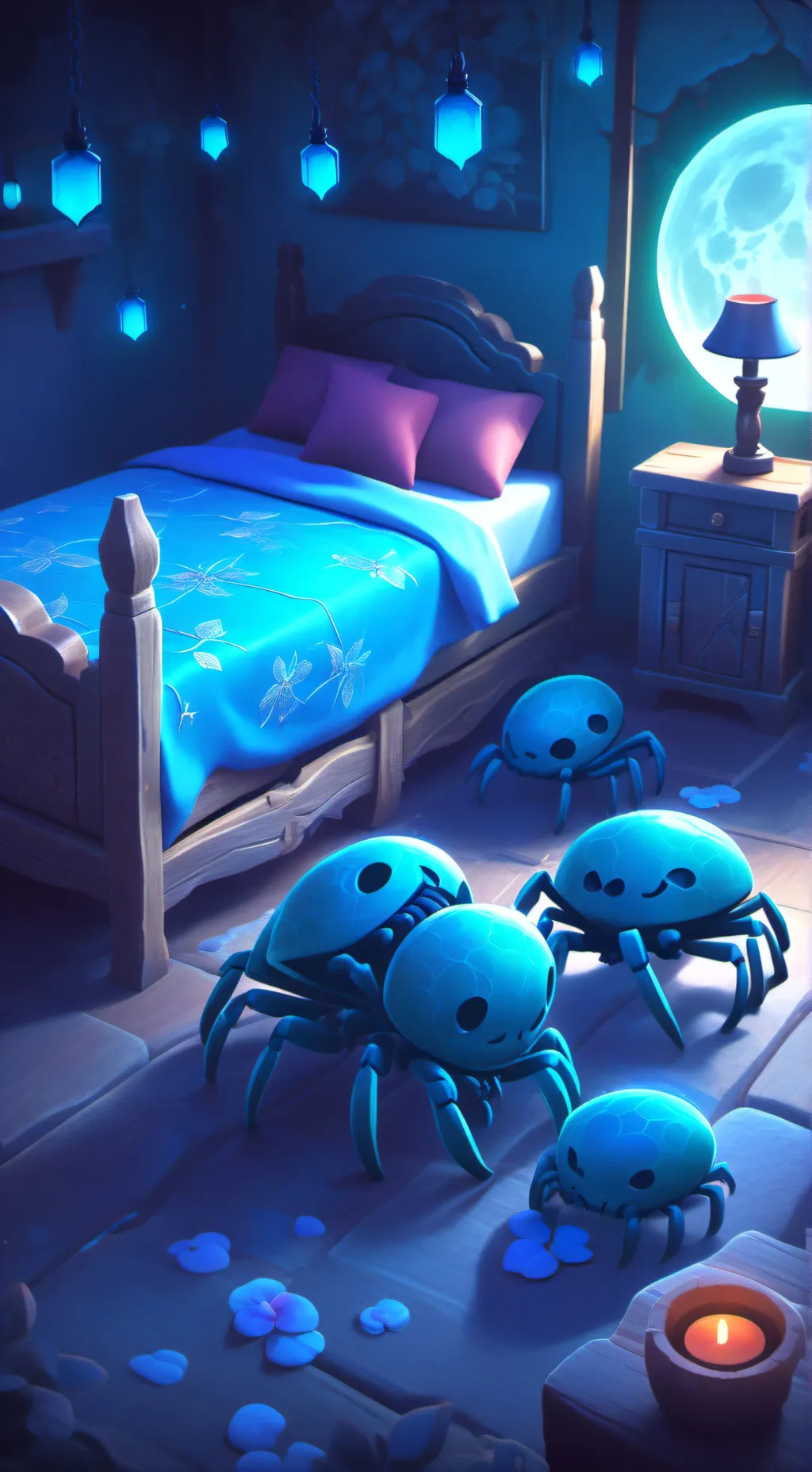 ai character: UK spider gang background