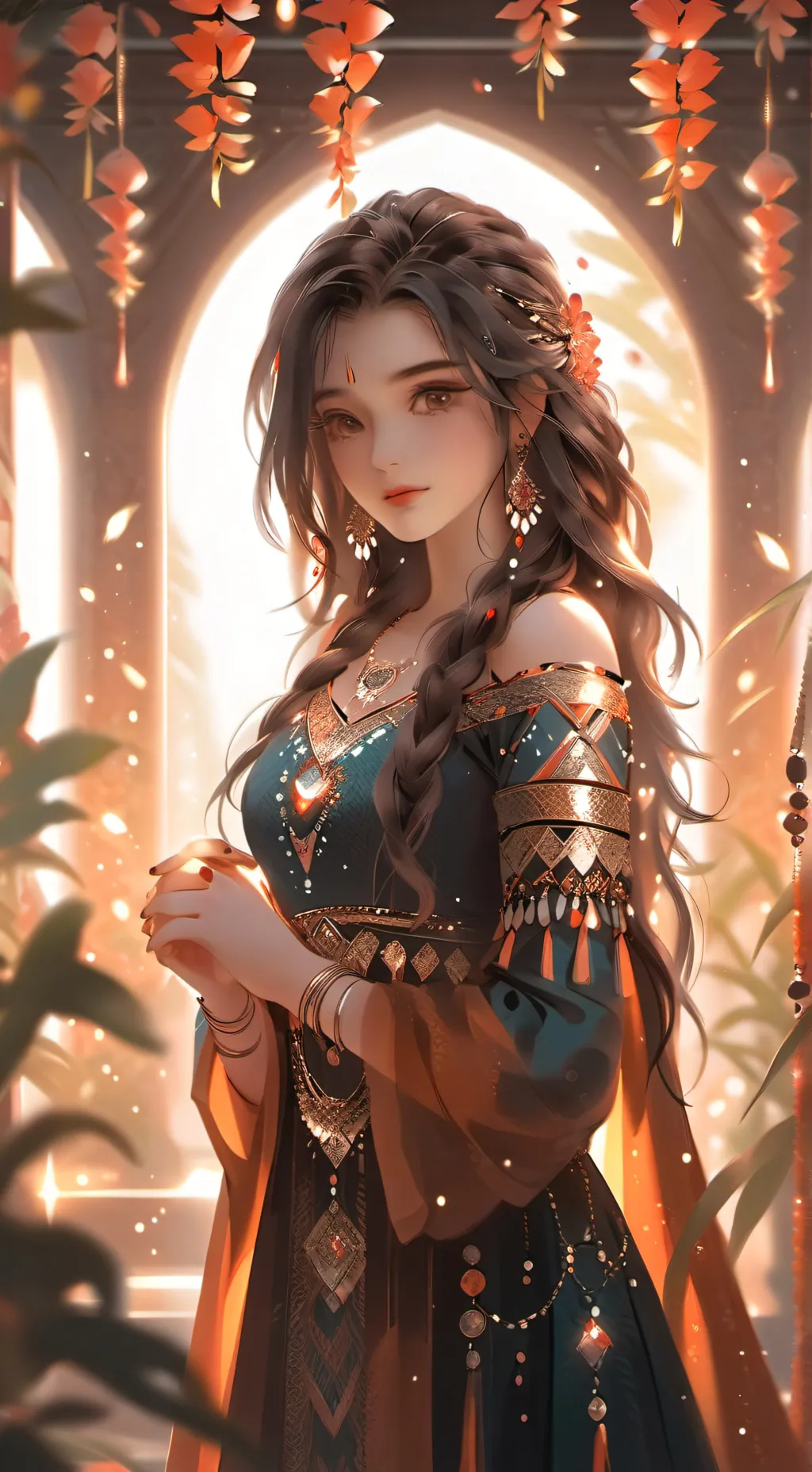 ai character: Princess Melanie  background