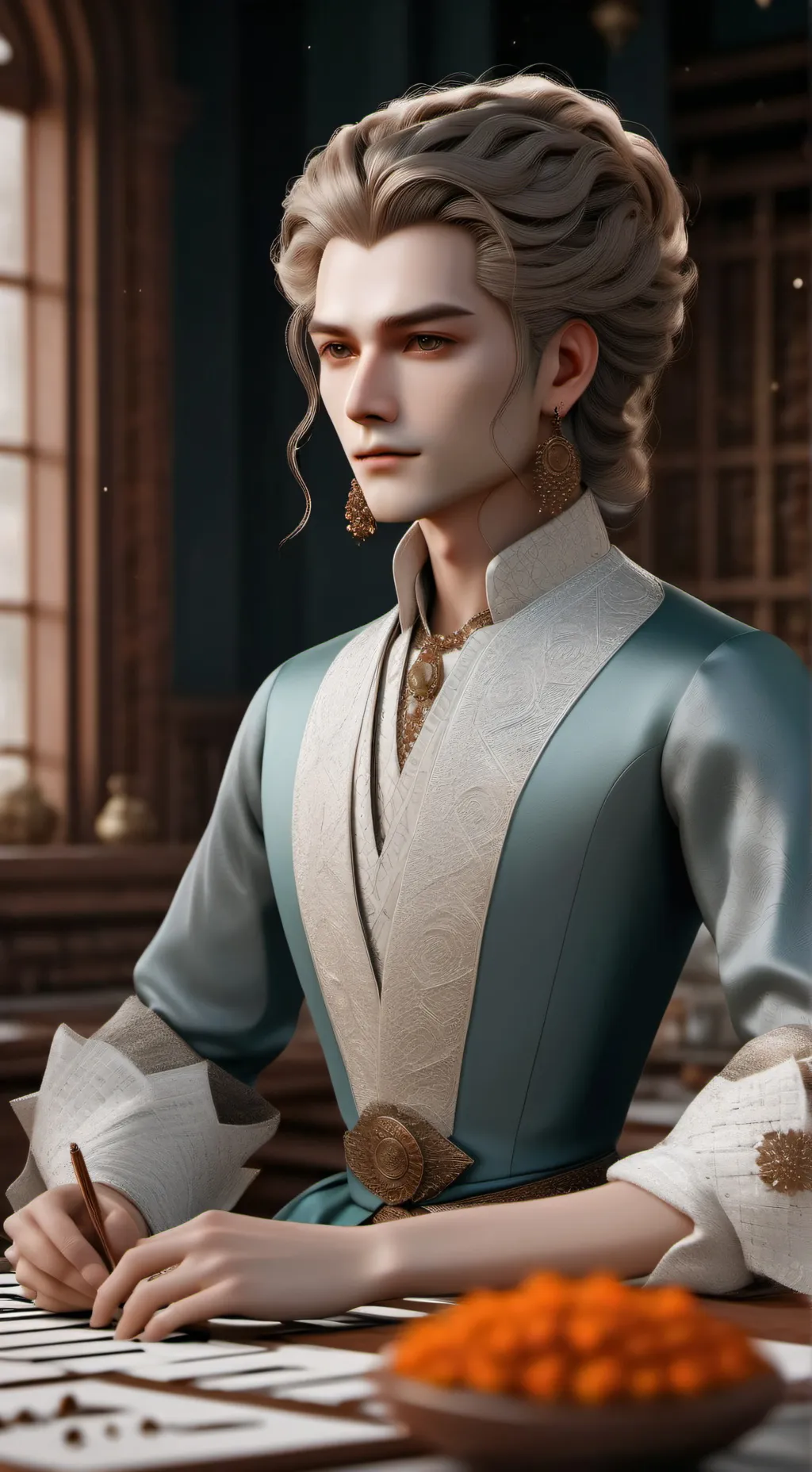 ai character: titan cameraman background