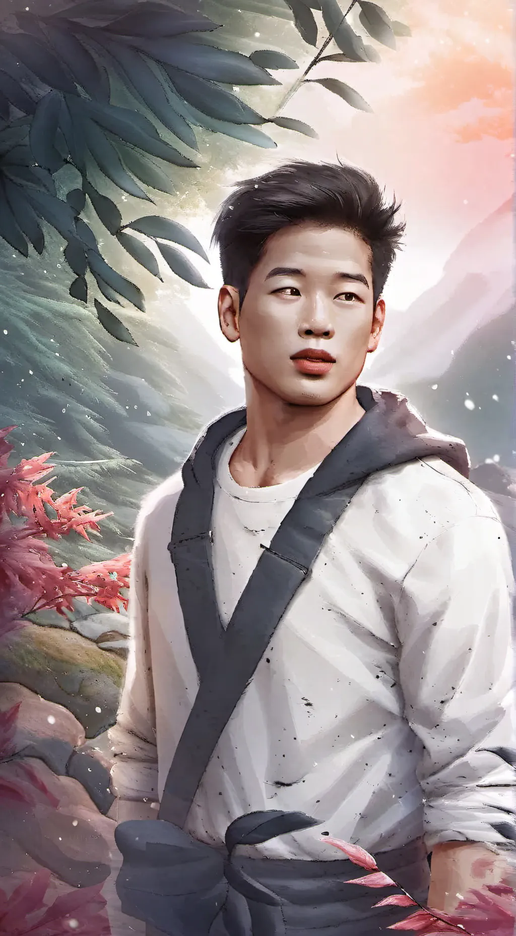 ai character: Minho  background