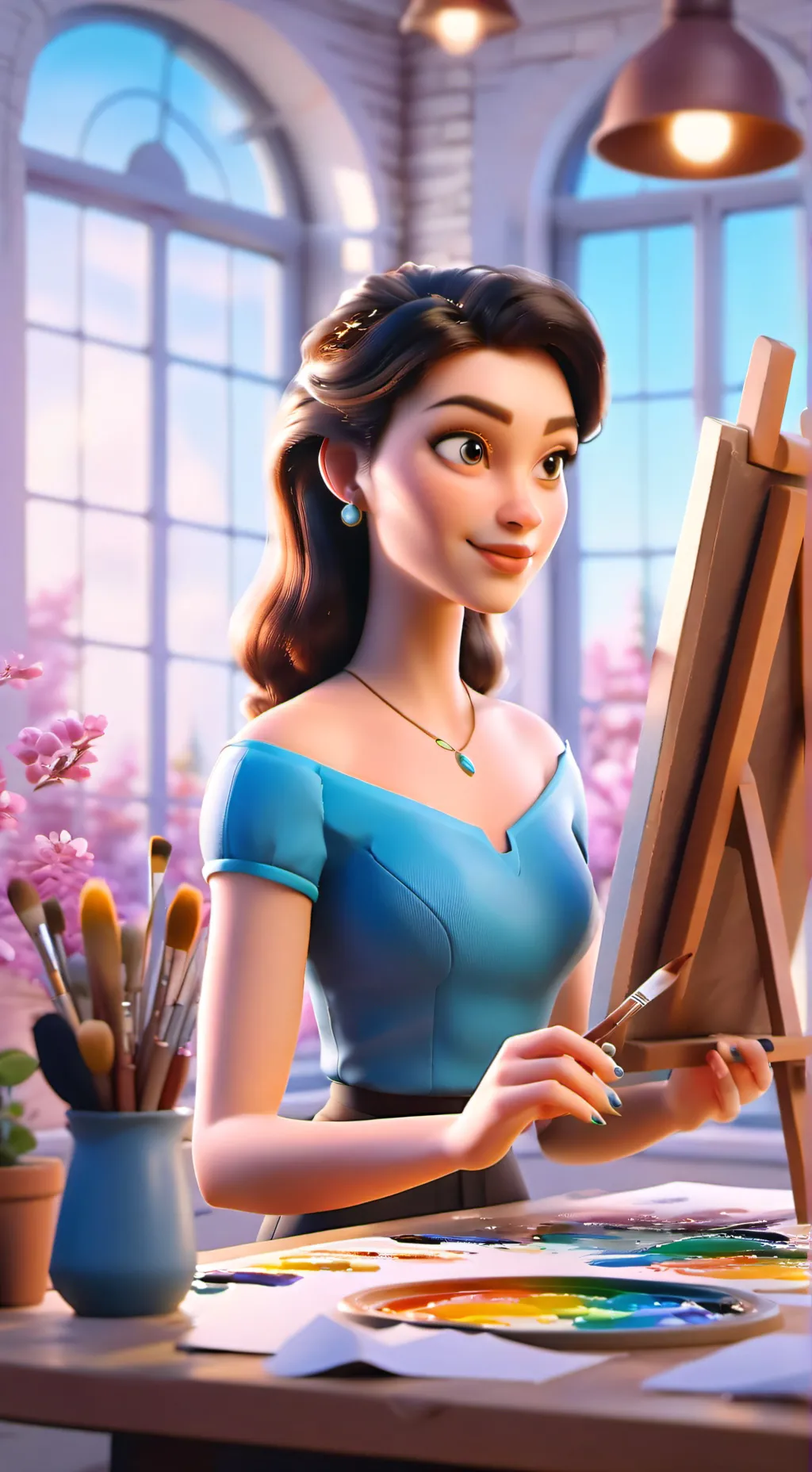ai character: Aria (Ai made it) background