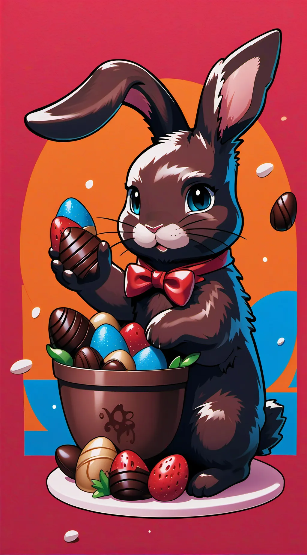 ai character: cocoa background