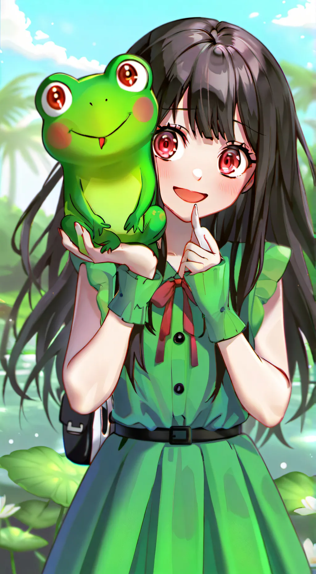 ai character: 🐸froppy🐸 background