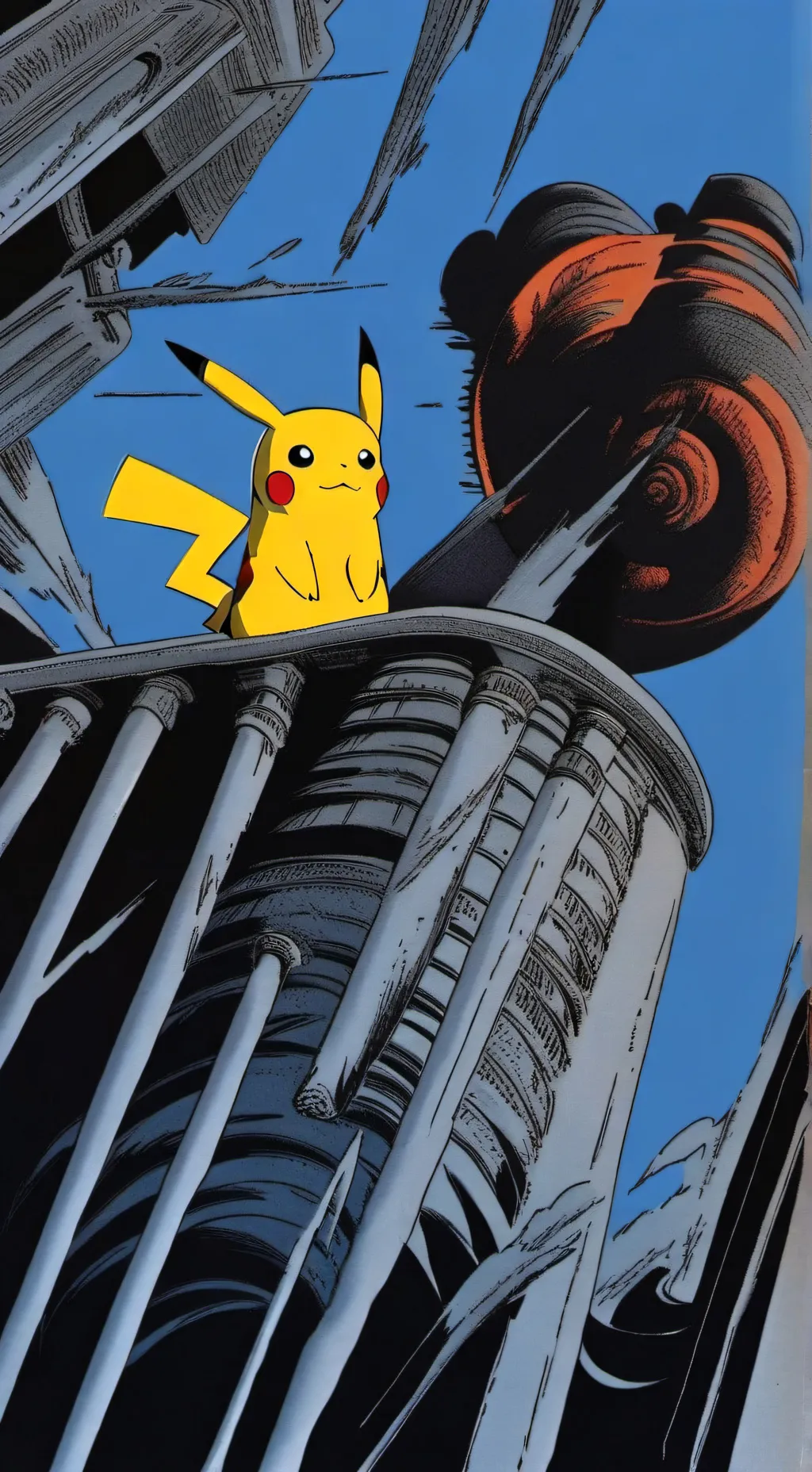 ai character: Pikachu background