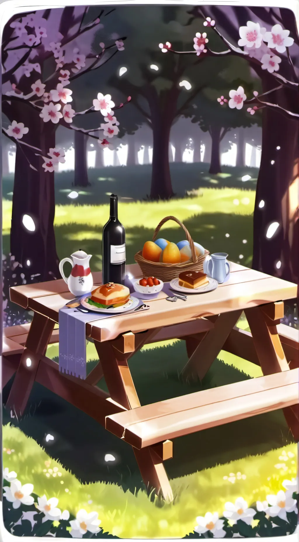 ai character: Easter Toons-DW background