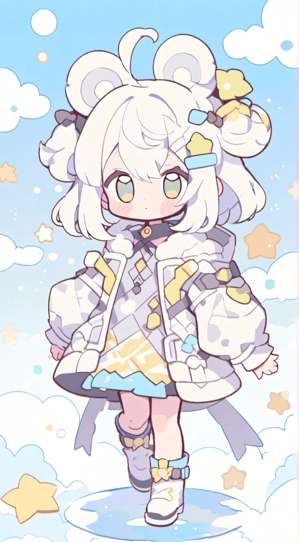 ai character: Sky sprunki  background