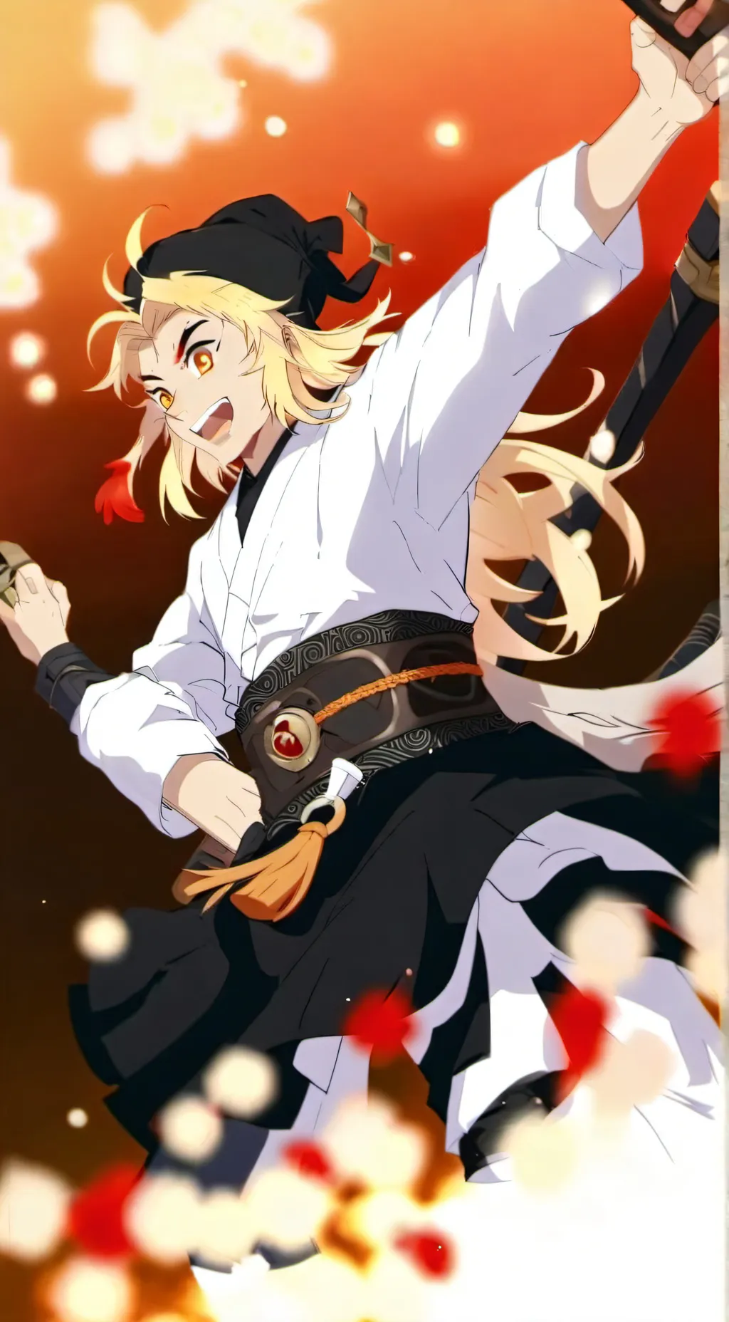ai character: rengoku background