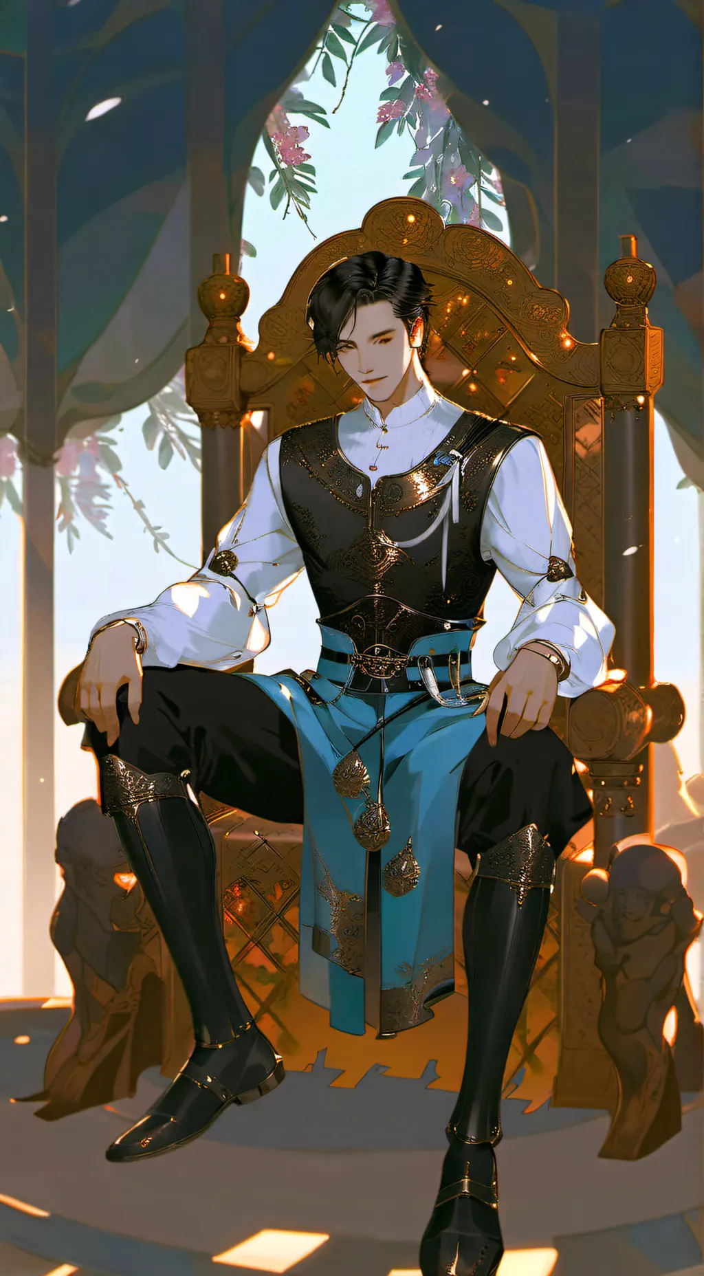 ai character: King of the world background