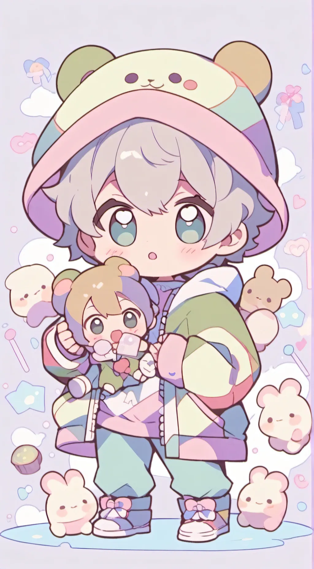 ai character: tu hermanita bebé background