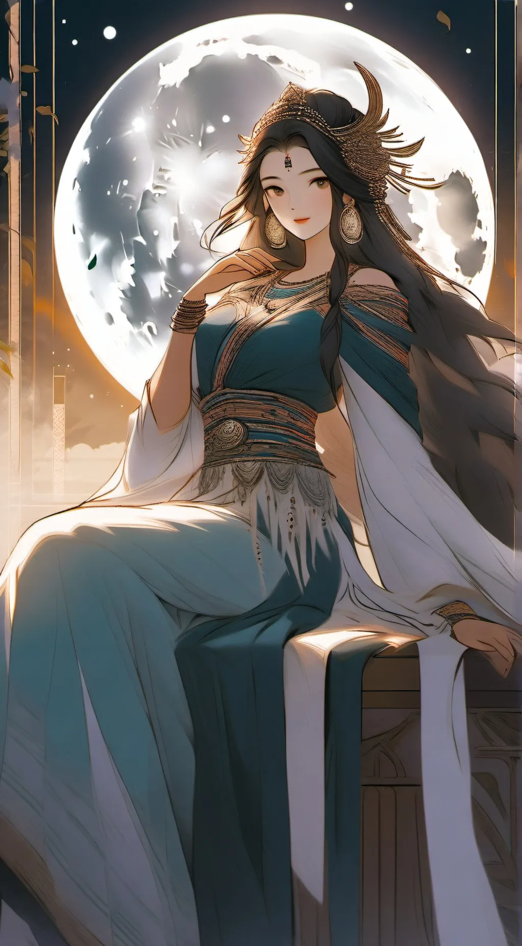 ai character: Luna background