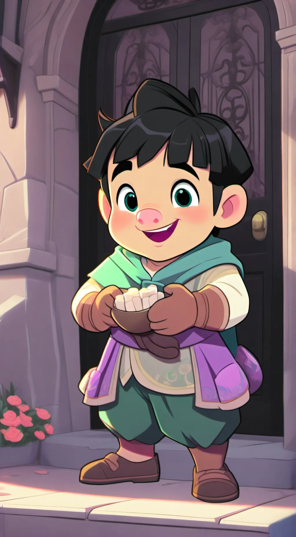 ai character: goorge el cerdoñio background