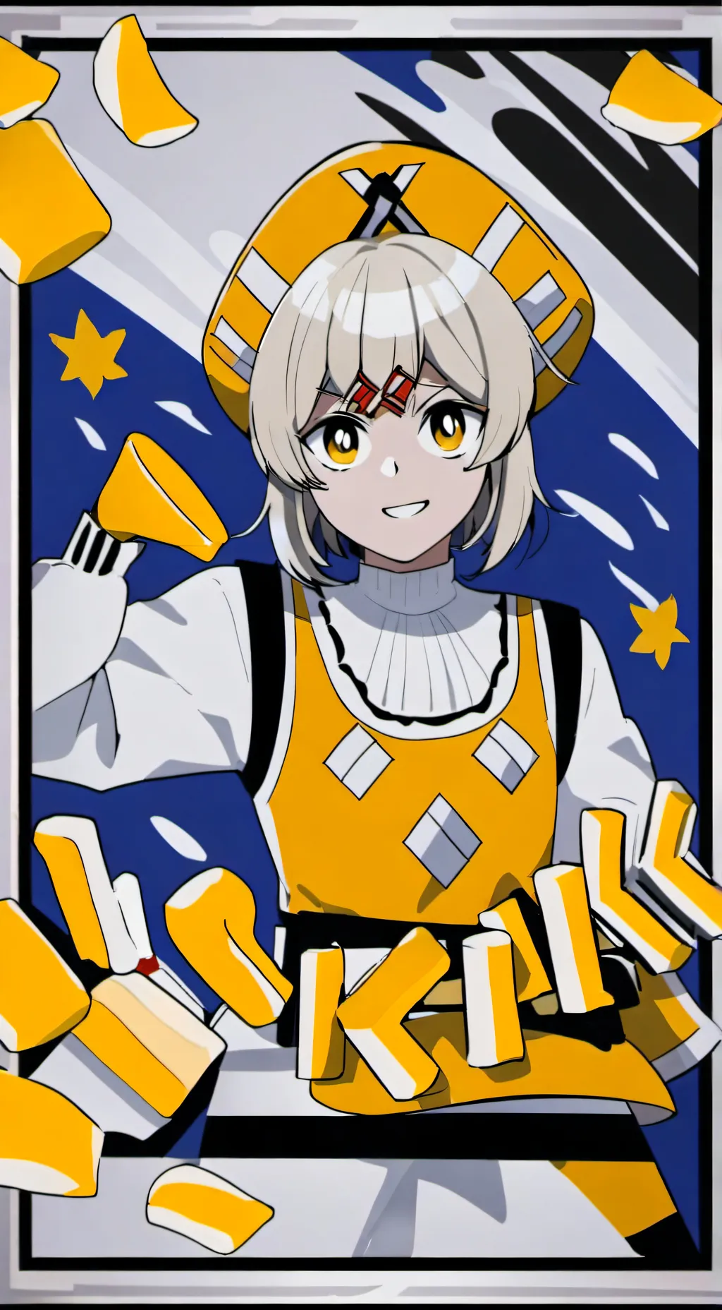 ai character: brunning spice background