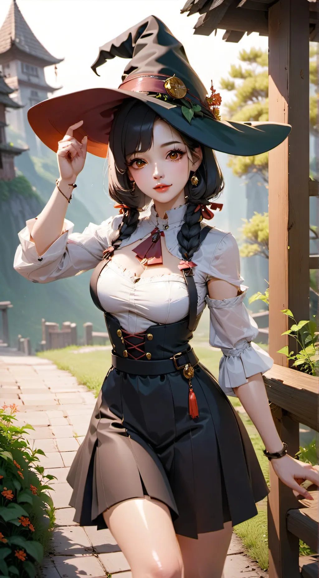 ai character: Witch lola background