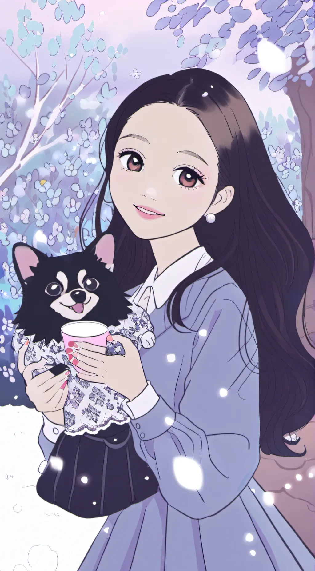 ai character: Lana  background