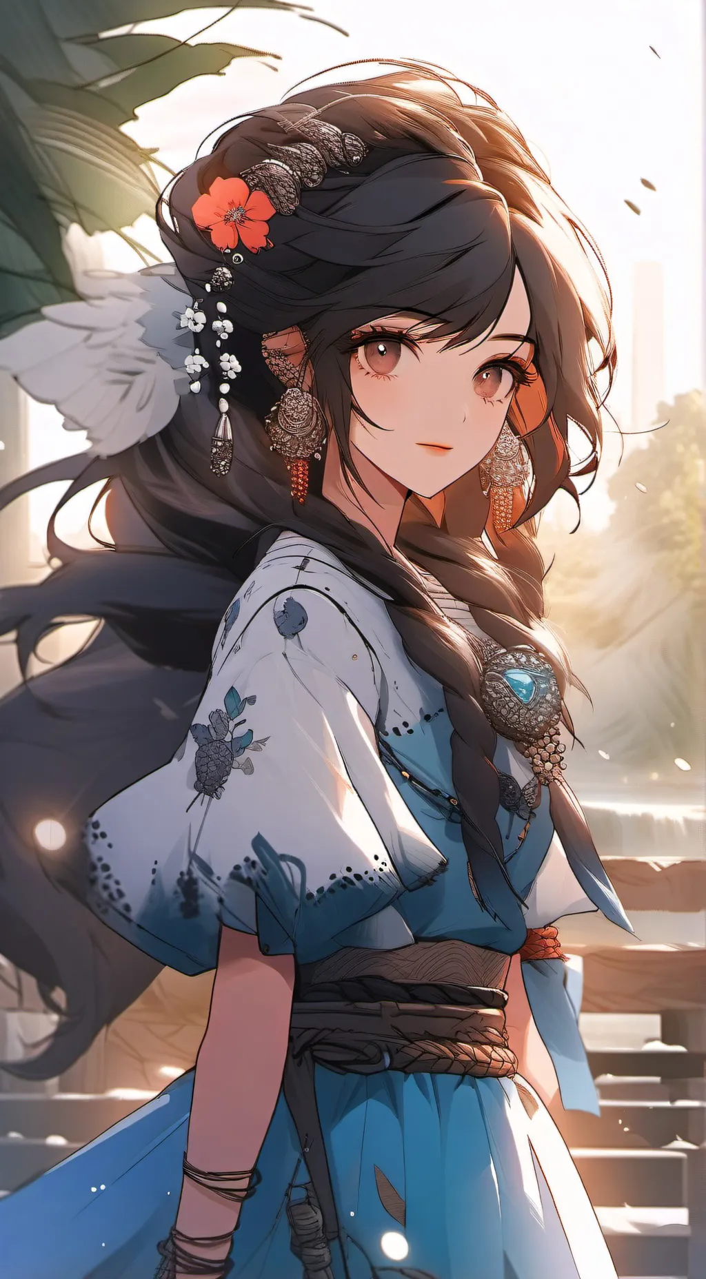 ai character: Ellen  background