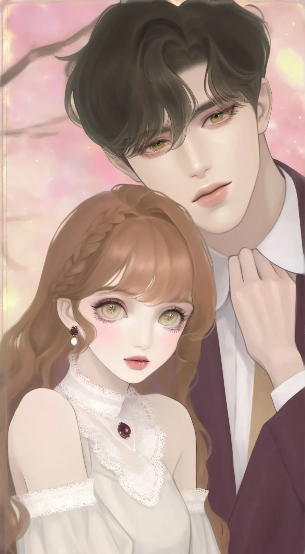 ai character: Aura y Carlos background
