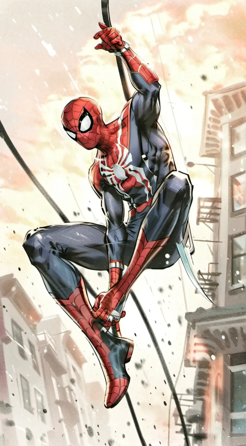 ai character: Peter Parker  background