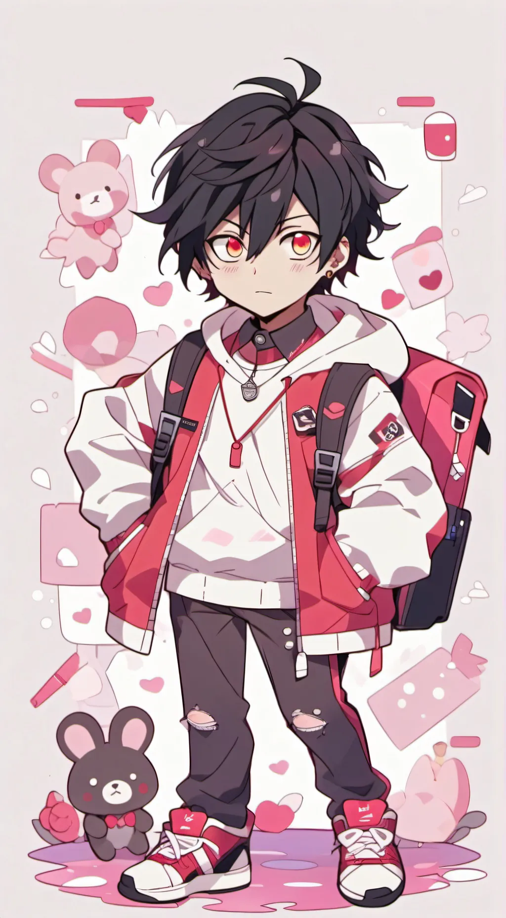 ai character: 💜MHA génération🩵 background