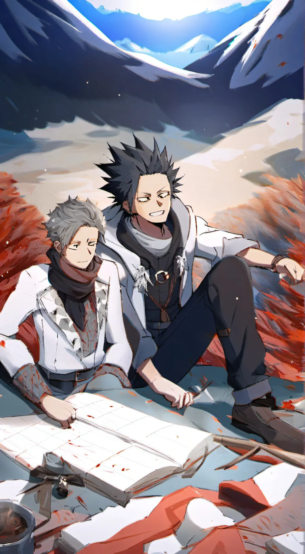 ai character: shinso x Denki!!!! background