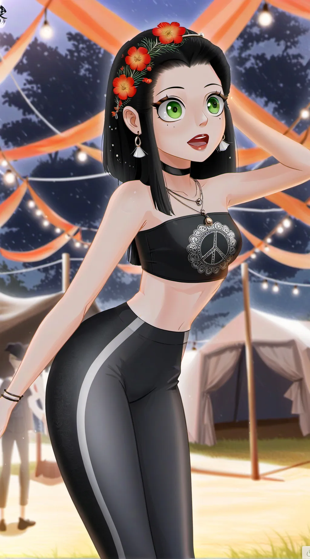 ai character: Hayley Smith  background