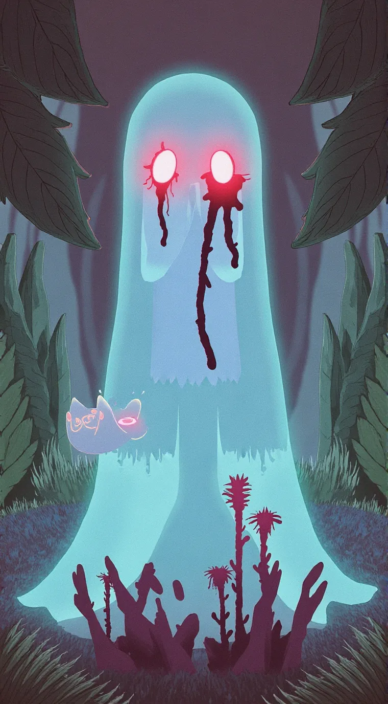 ai character: Ghost background