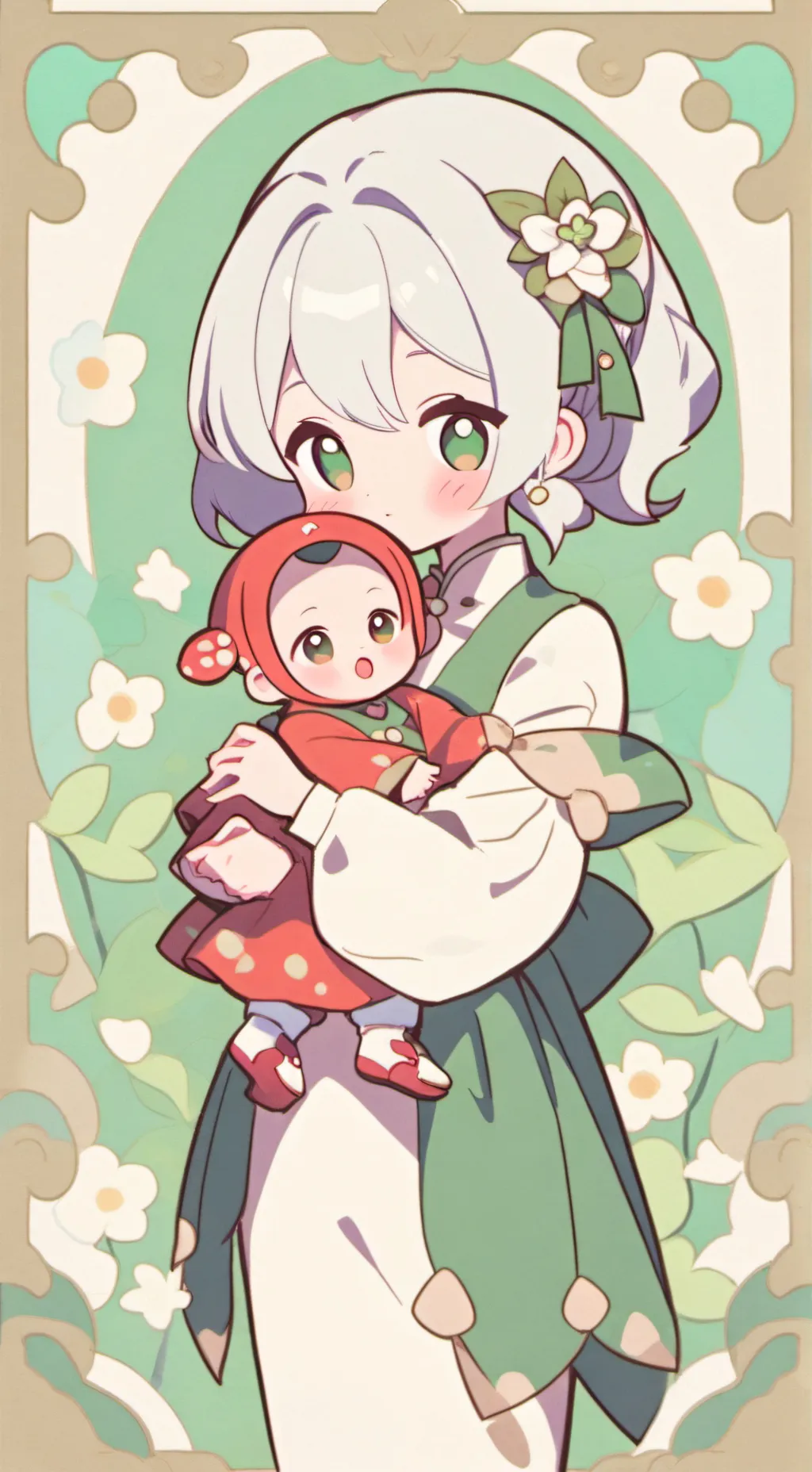 ai character: Wife and daughter background