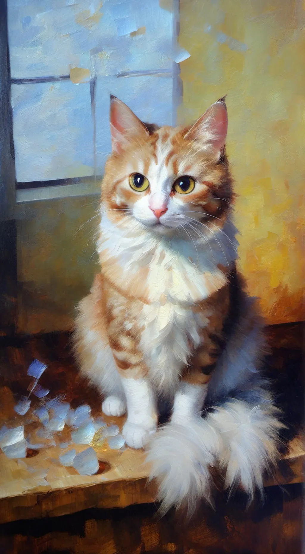 ai character: cat yes is a cat background