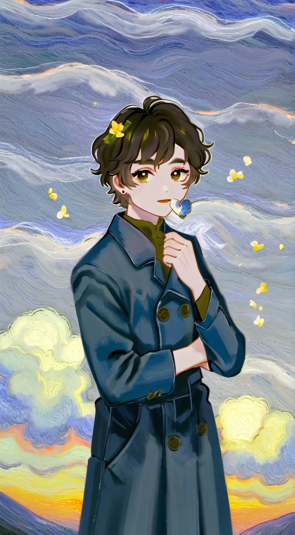 ai character: Ollie (My OC :3) background
