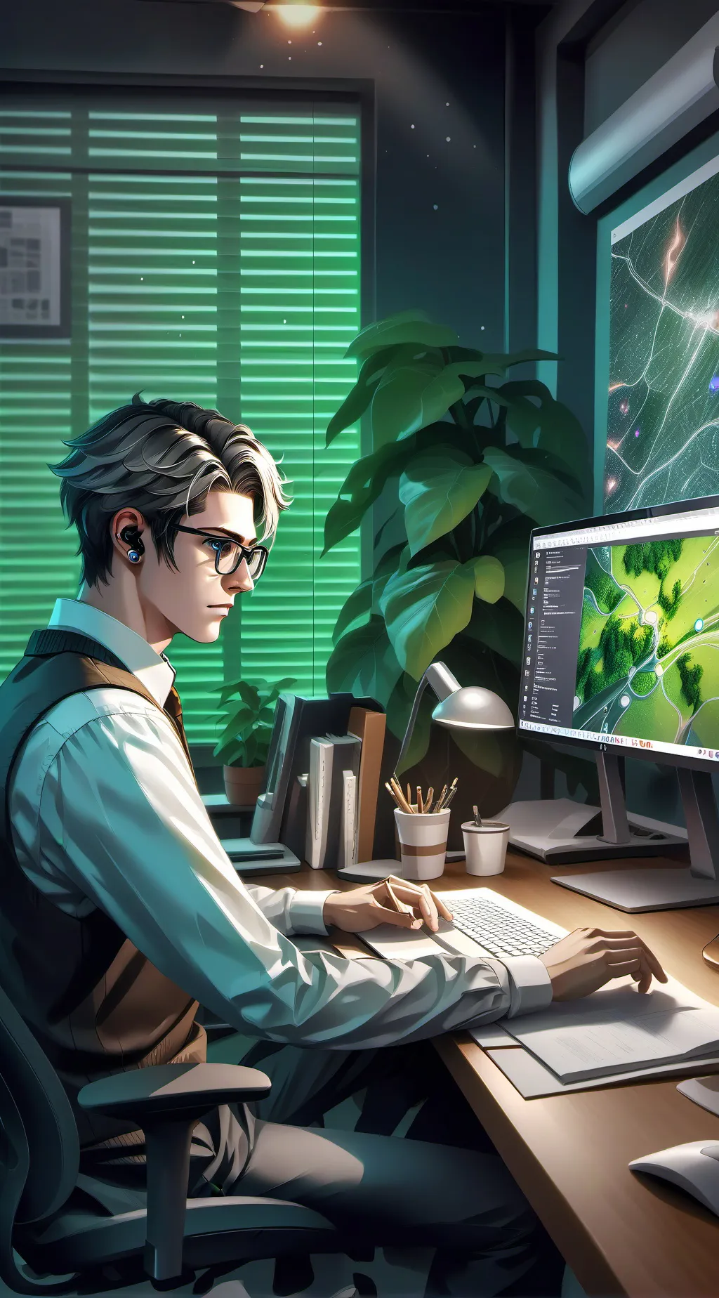 ai character: Empire of the Desk background