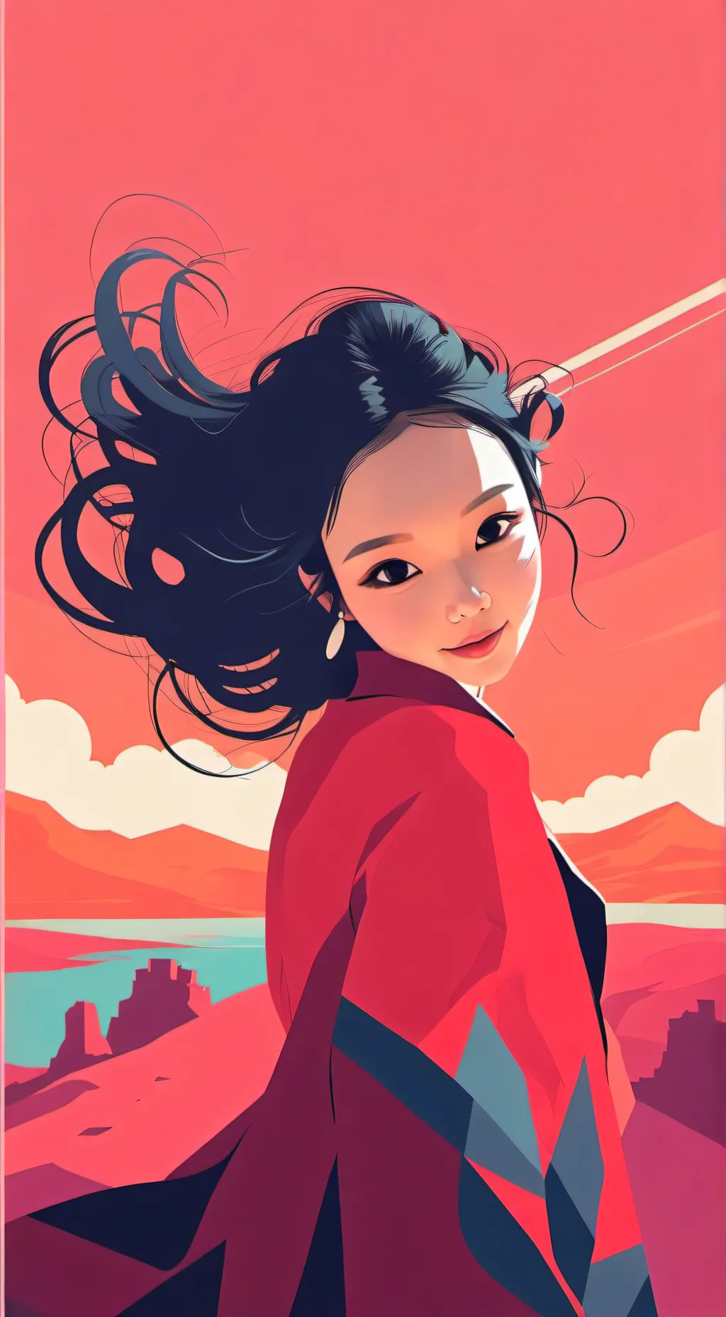 ai character: Jennie  background