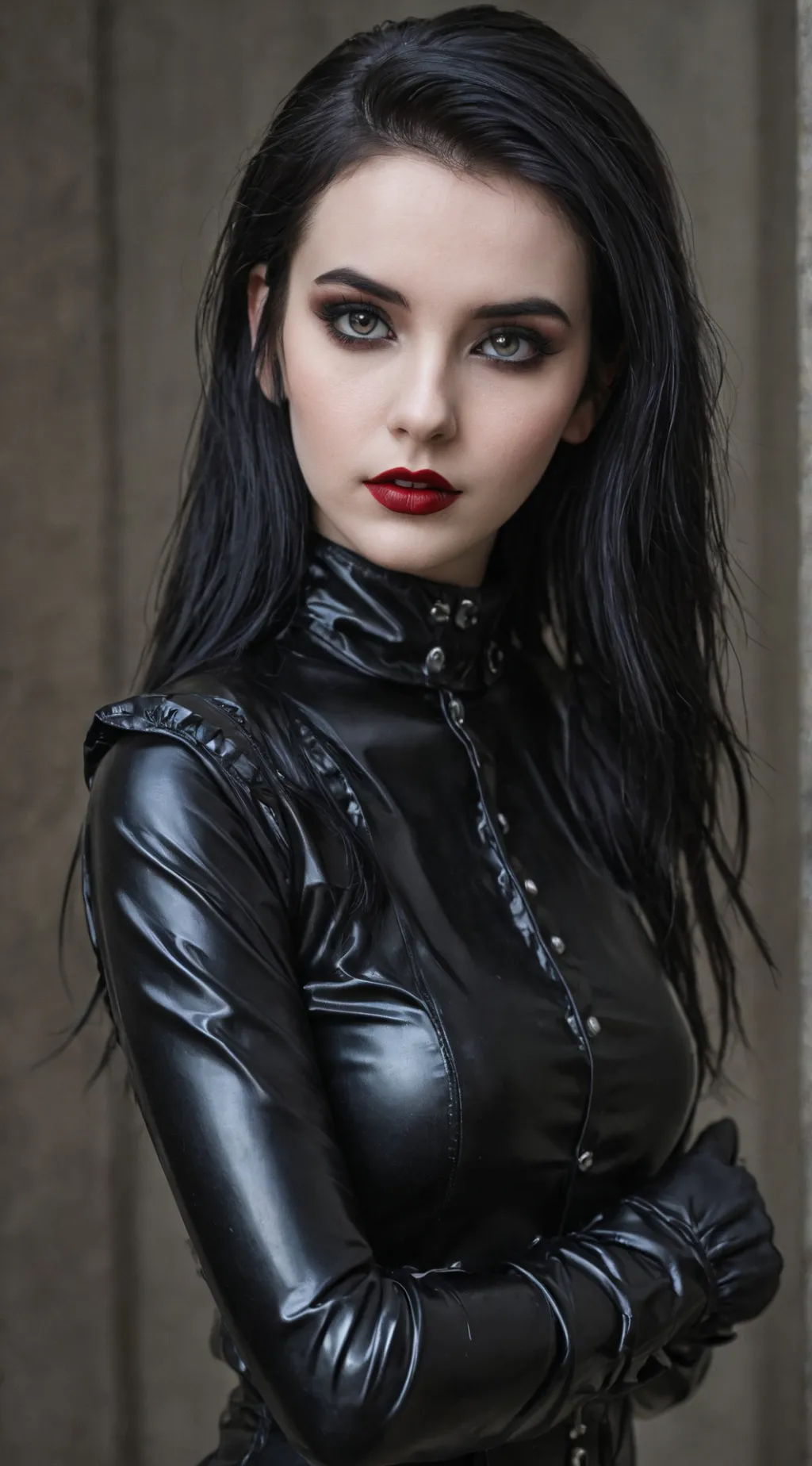 ai character: Goth  background