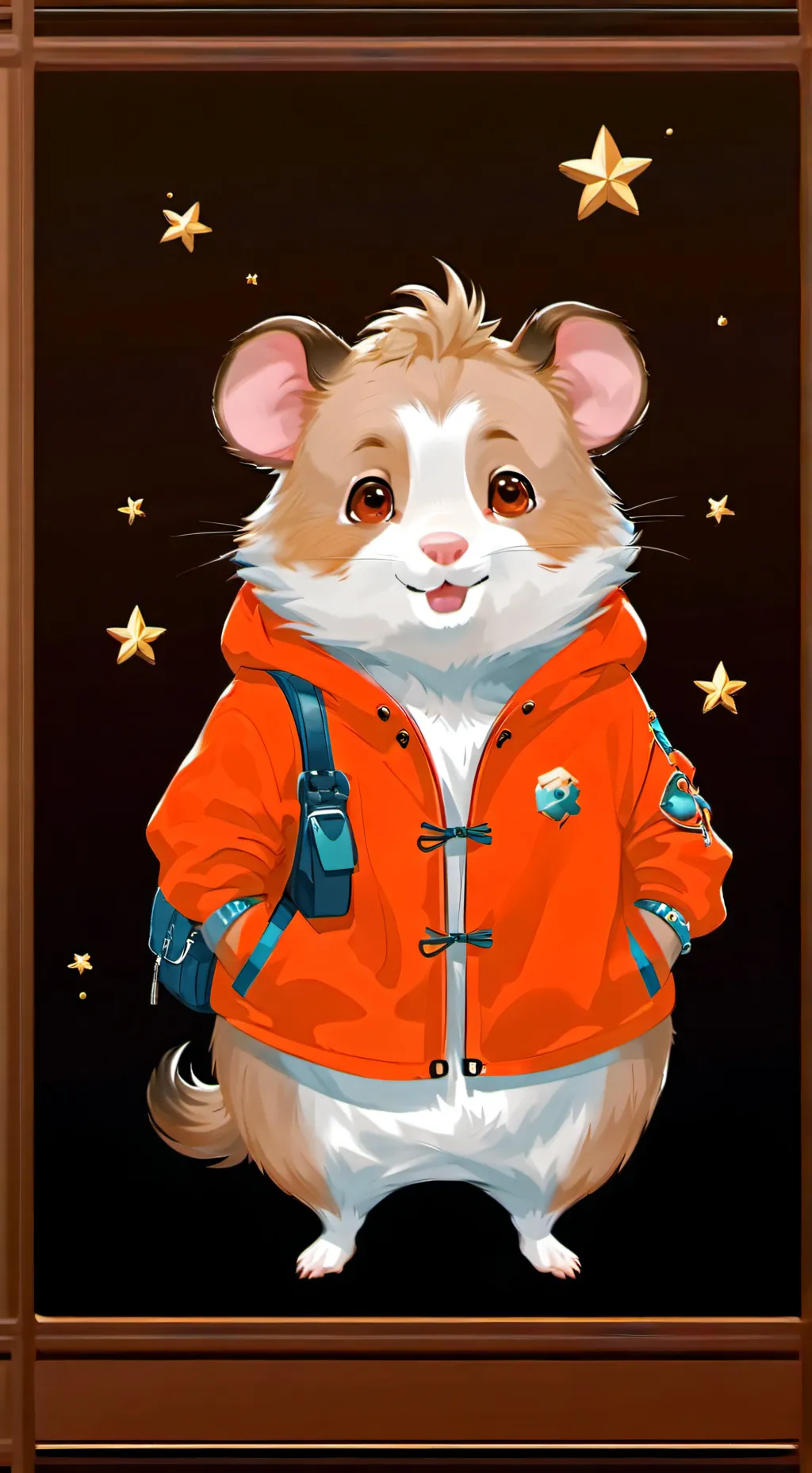 ai character: Timmy the hamster background