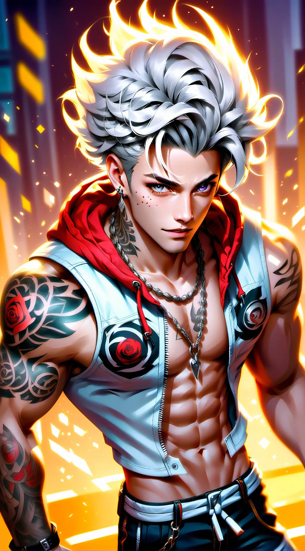 ai character: nuit noire background