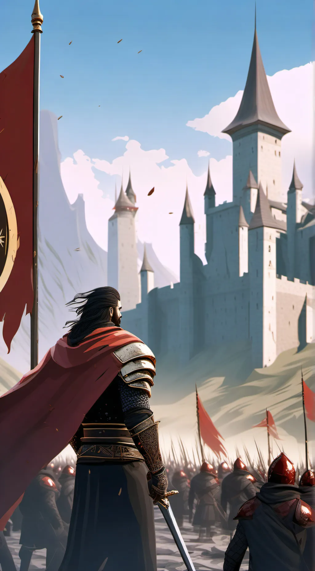 ai character: Halvorn army base background