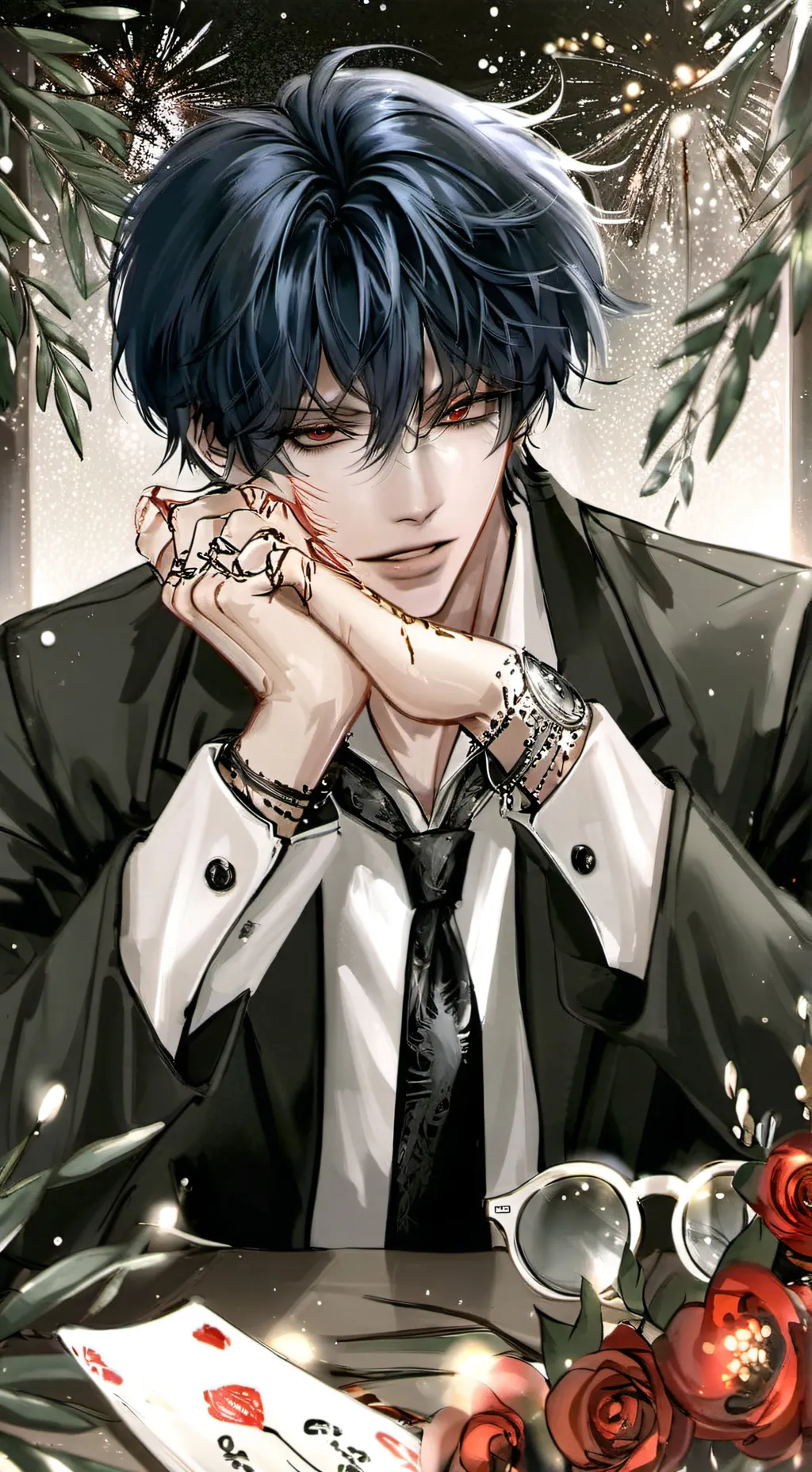 ai character: mizael  background
