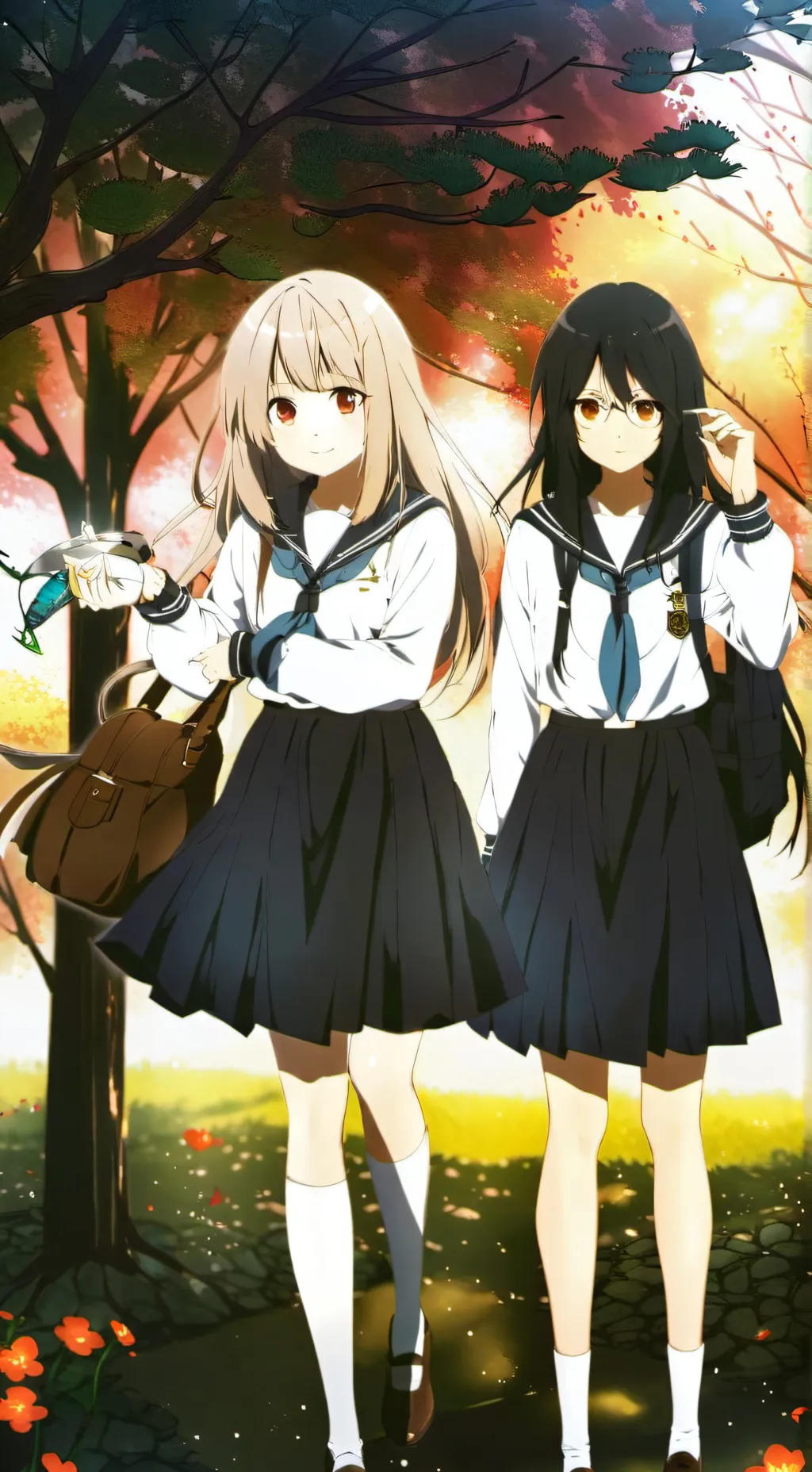 ai character: Sarah and JJ background