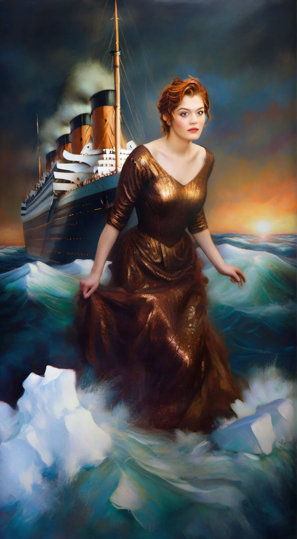 ai character: Rose (titanic) background