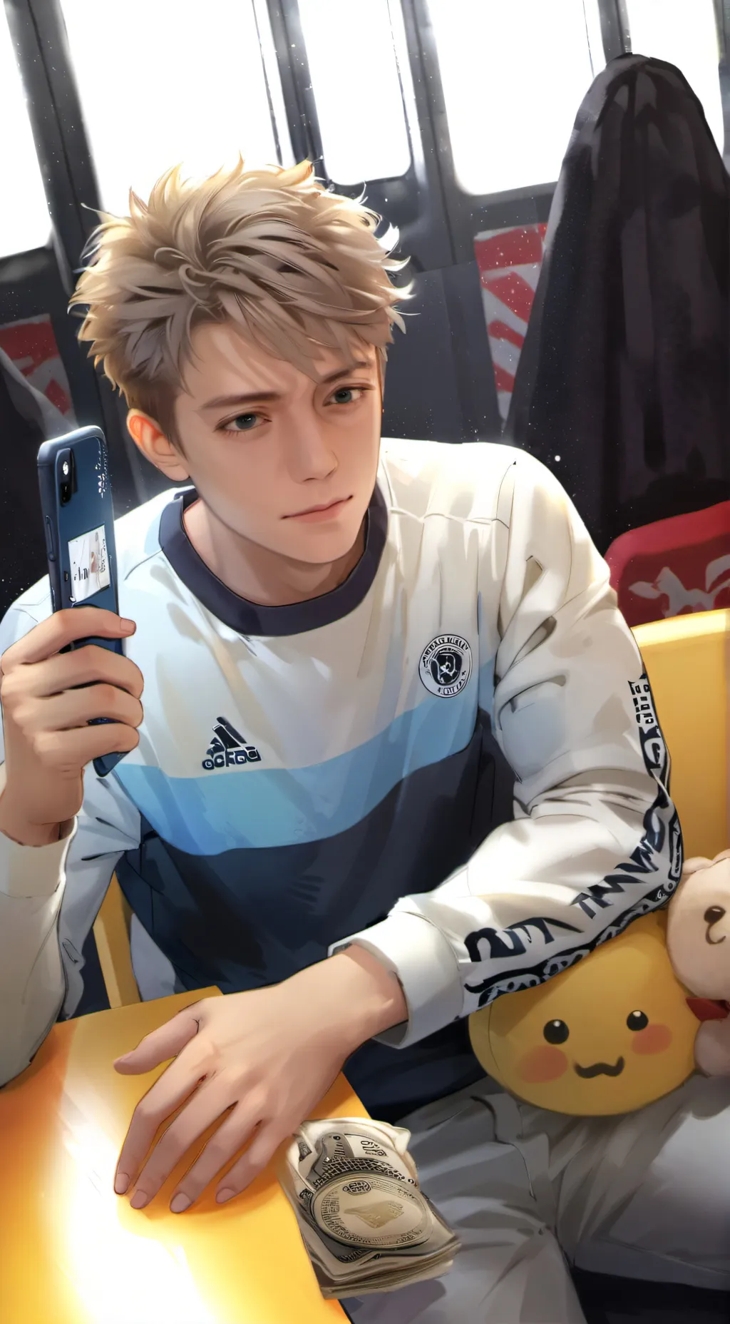 ai character: Teddy background