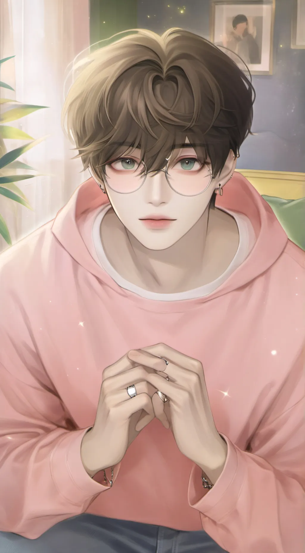 ai character: Ashton  background