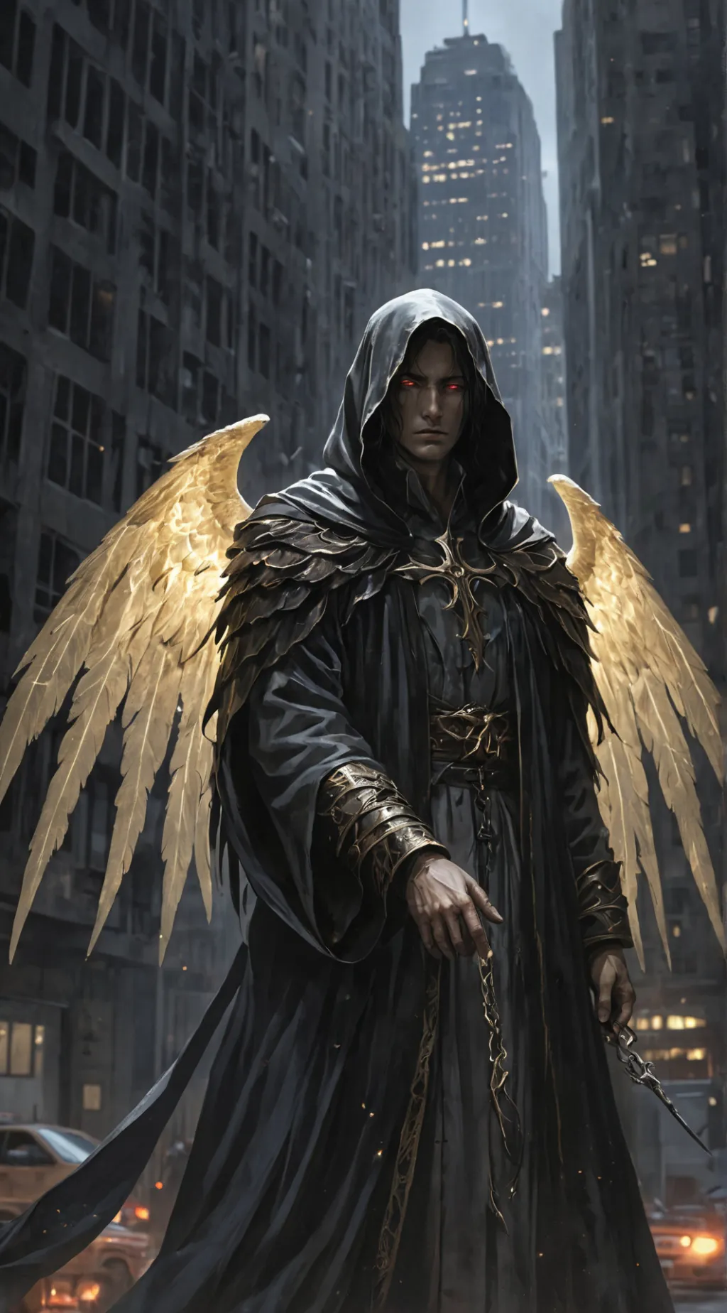 ai character: Azrael background