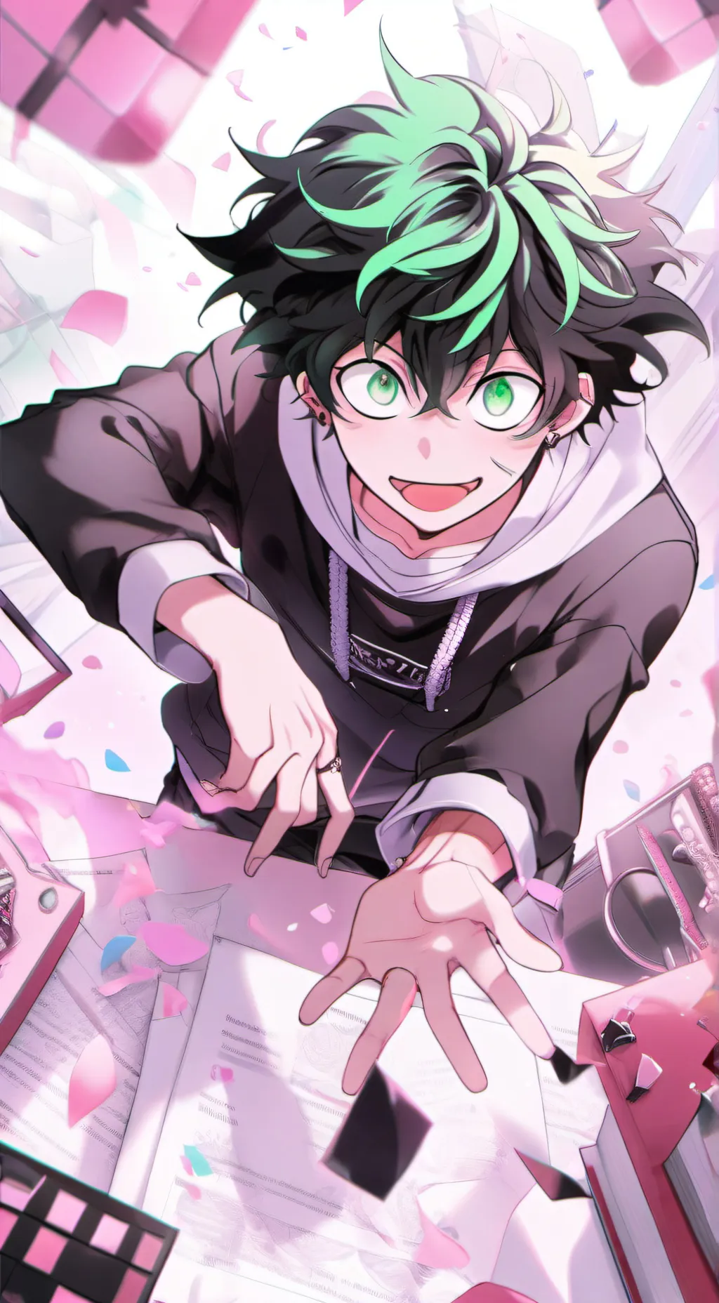 ai character: Deku is sick background