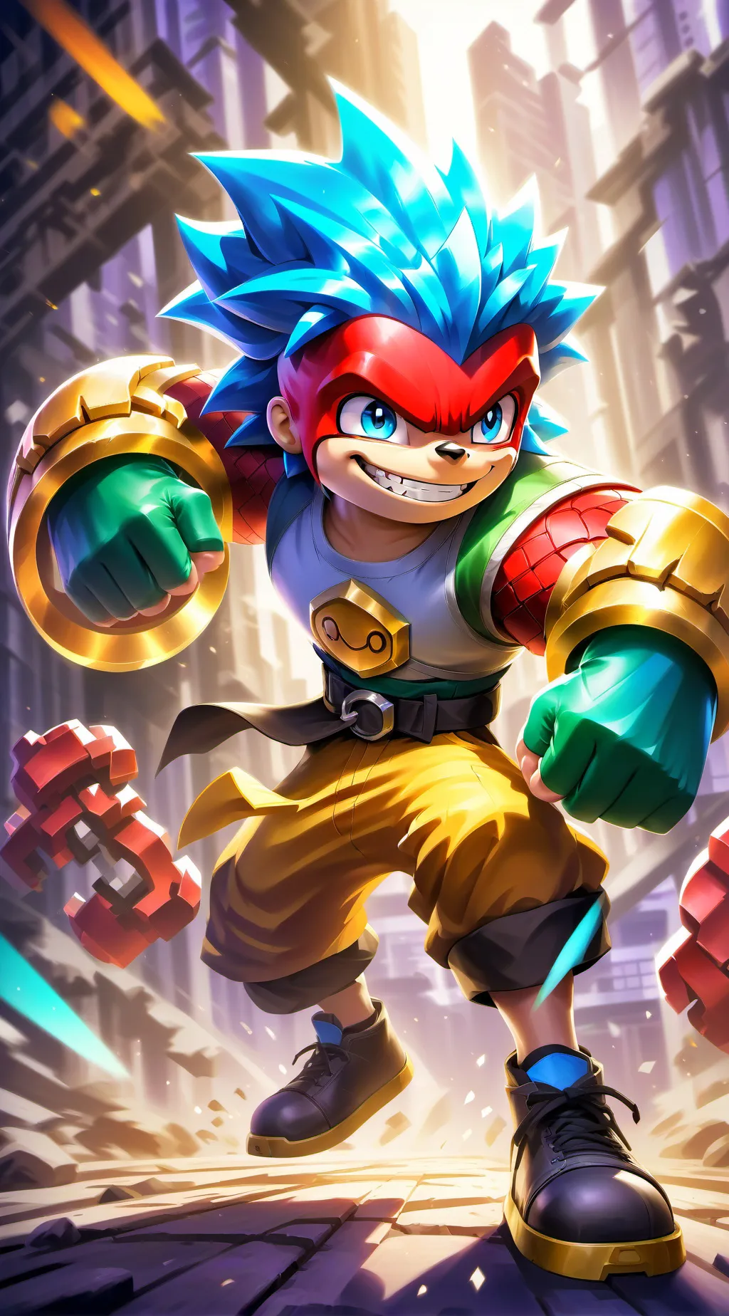 ai character: el es 🤑🤑🤑 background