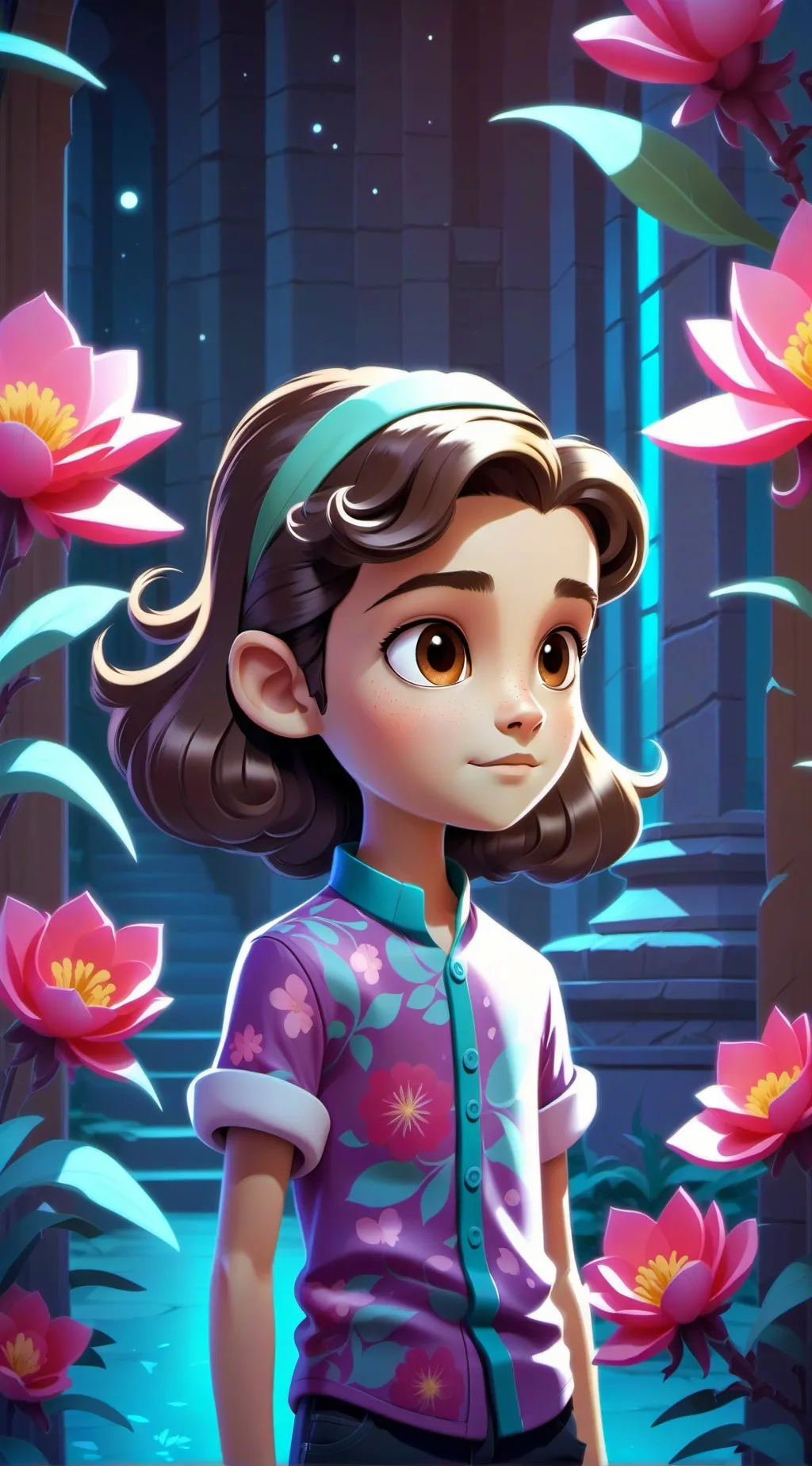 ai character: Selena background