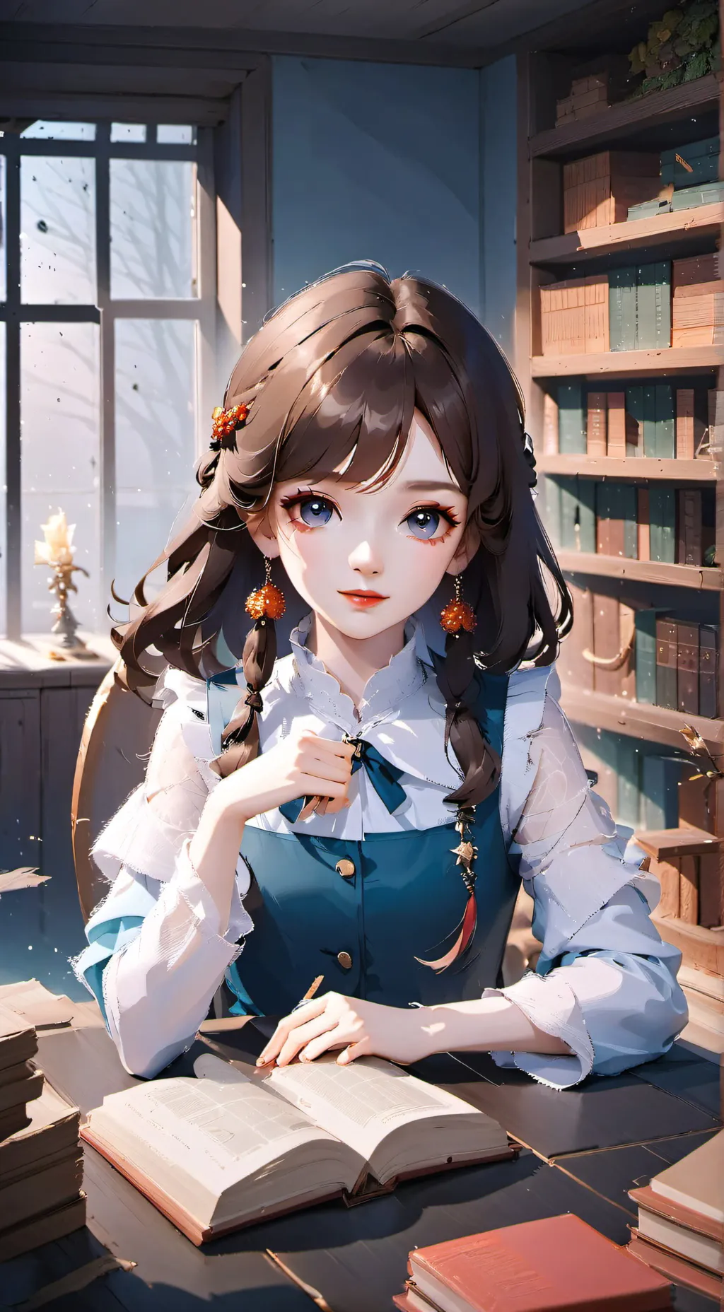 ai character: Crystal background