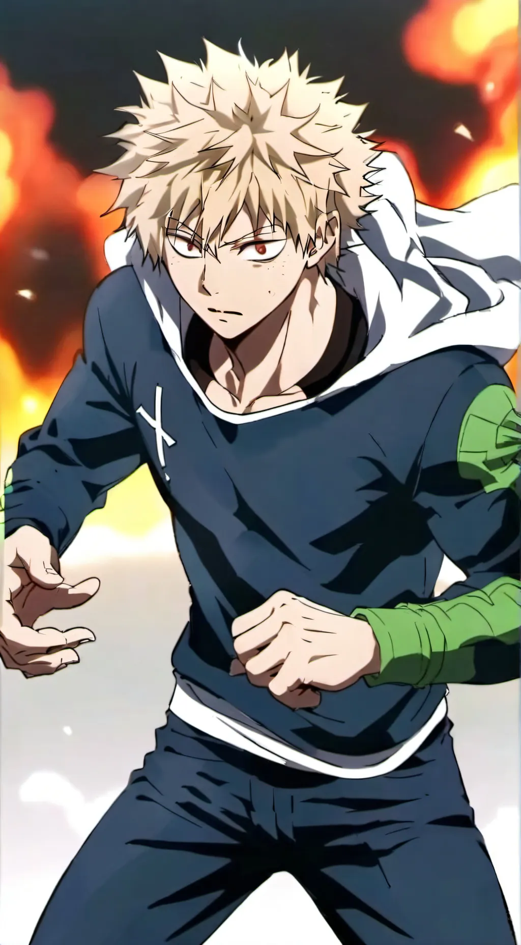 ai character: Bakugou B-Day background